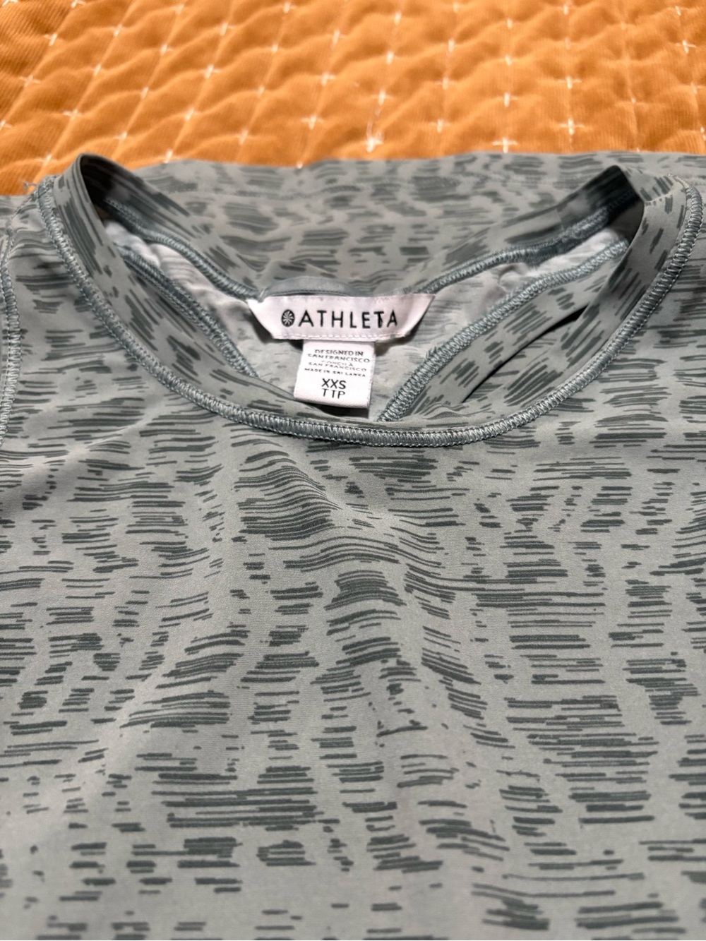 Athleta Mint Patterned Racerback Tank - Picture 3 of 6